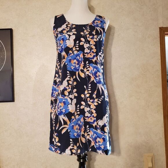 Gap Floral Shift Dress Racer Back … - Picture 1 of 5